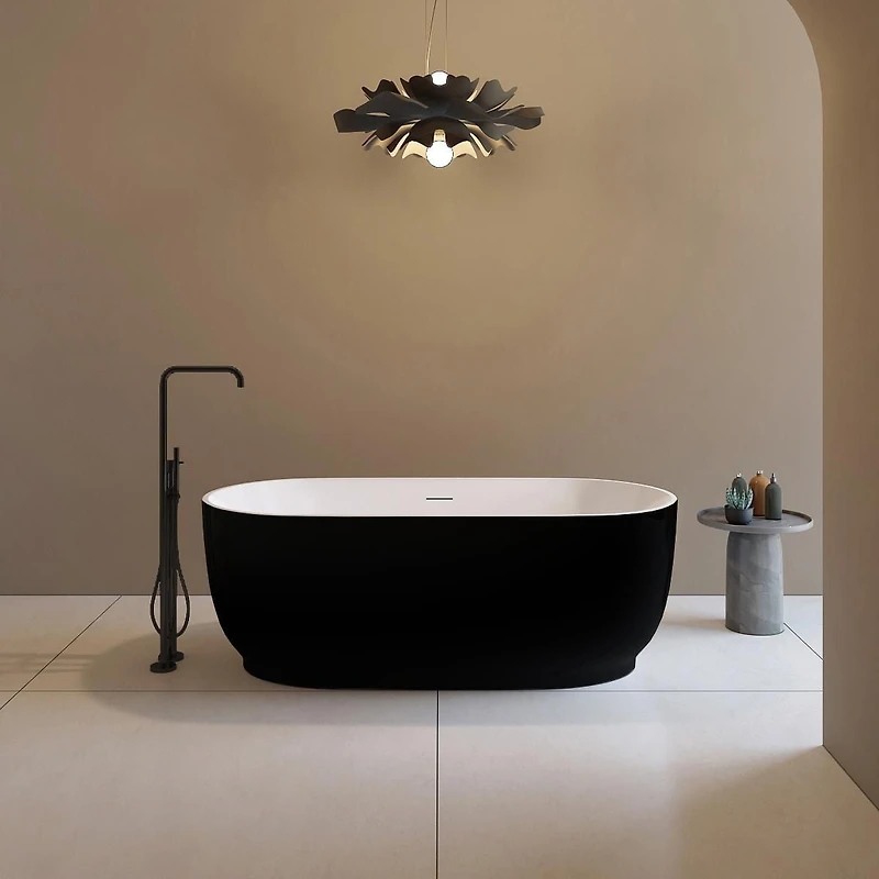 A&E Bath and Shower JORIMI-67-BLK FREESTANDING BATHTUB