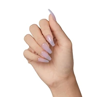 KISS Système Ongles de couleur Salon X-Tend Gel doux LED, Lavande, Long Ballerine, 30u. Refill Faux Mink