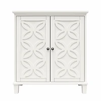 Ameriwood Home Celeste Double Door Accent Cabinet, White