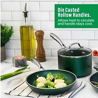 Granitestone Diamond 20 Piece Nonstick Emerald Aluminum Pots and Pans Cookware & Bakeware Kitchen Set