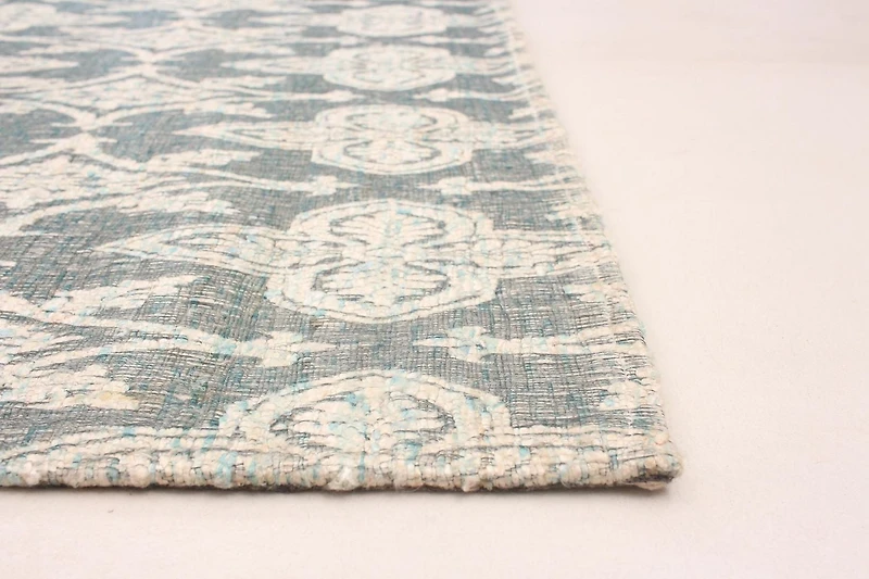 ECARPETGALLERY 4'5" x 6'4" Transitional Collage Handmade Area Rug for Living Room, Dining Room and Bedroom in Grey