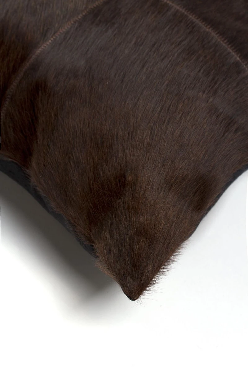 COUSSINS TORINO QUATTRO EN PEAU DE VACHE 18"X18" 2 PQT
