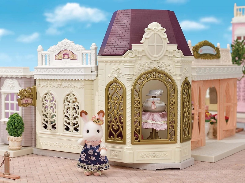 Calico Critters Boutique de Mo Maison de Poupée avec Figurine et Accessoires de Mode