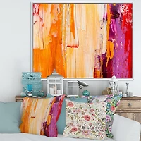 Designart Résumé vert grunge ART MURAL À CADRE FLOTTÉ