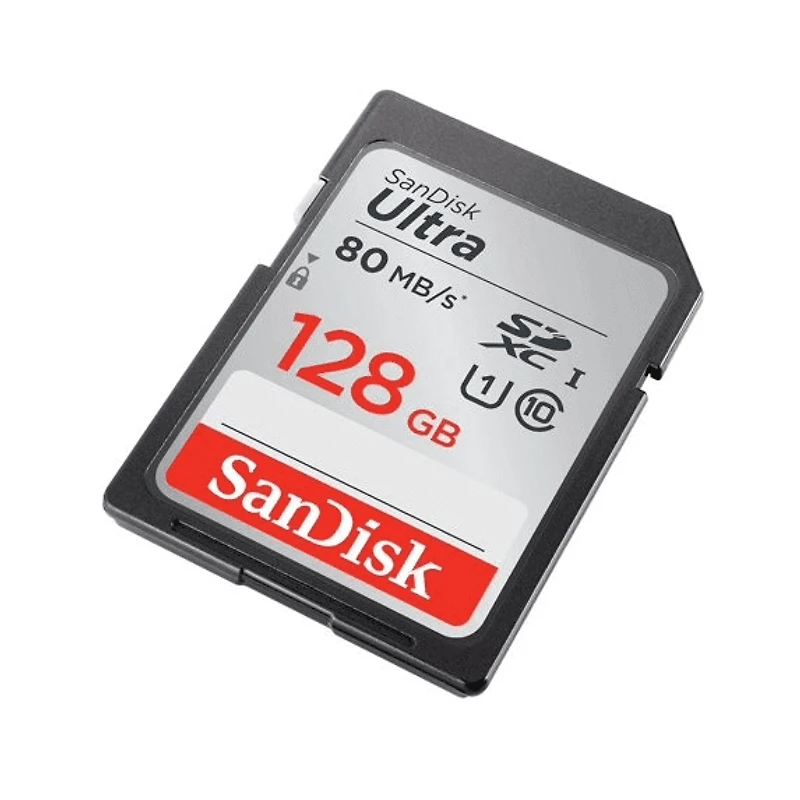 SanDisk Ultra® SDXC™ UHS-I card, 128GB, Pictures/ Full HD video