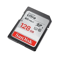 SanDisk Ultra® SDXC™ UHS-I card, 128GB, Pictures/ Full HD video