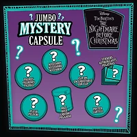 Disney Tim Burton's The Nightmare Before Christmas Jumbo Mystery Capsule, 10 Surprises, Ages 3+