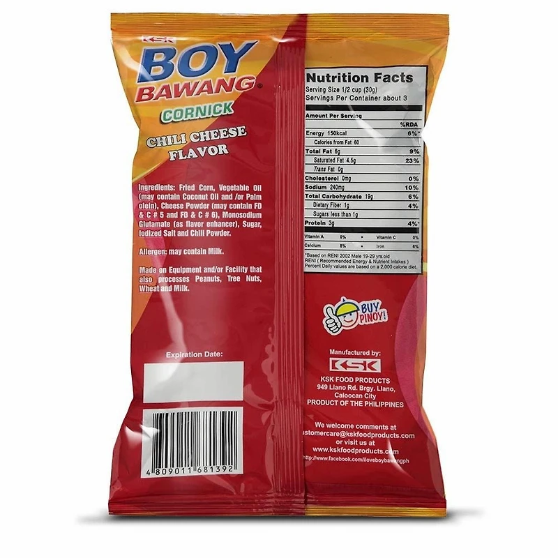 BOY B CHEESE CHILI - FRENCH