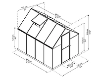 Canopia by Palram Mythos 6 ft. x 8 ft. Greenhouse - Green