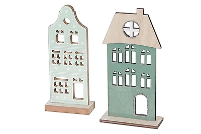Ensemble De Décoration De Maison En Bois De 2