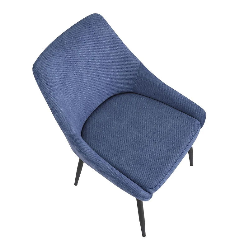 Chaise de salle à manger Diana Corduroy de LumiSource, Ensemble de 2