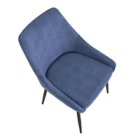 Chaise de salle à manger Diana Corduroy de LumiSource, Ensemble de 2