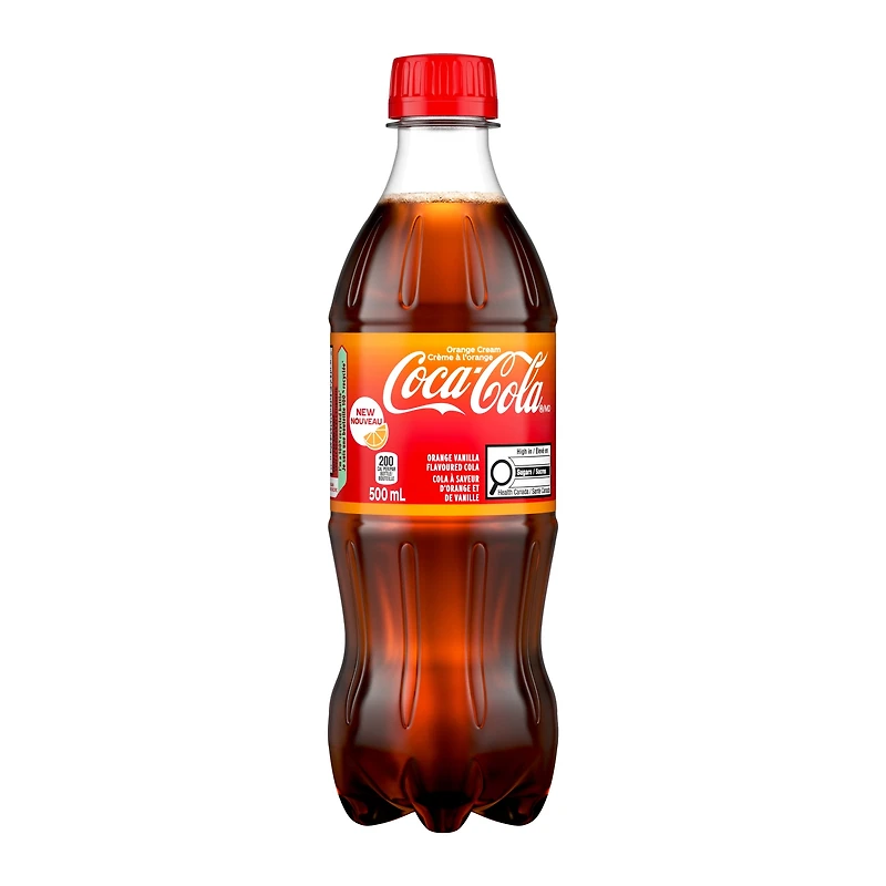 Coca-Cola Crème à l'orange Bouteille, 500 mL Coca-Cola Crème de Orange 500ml