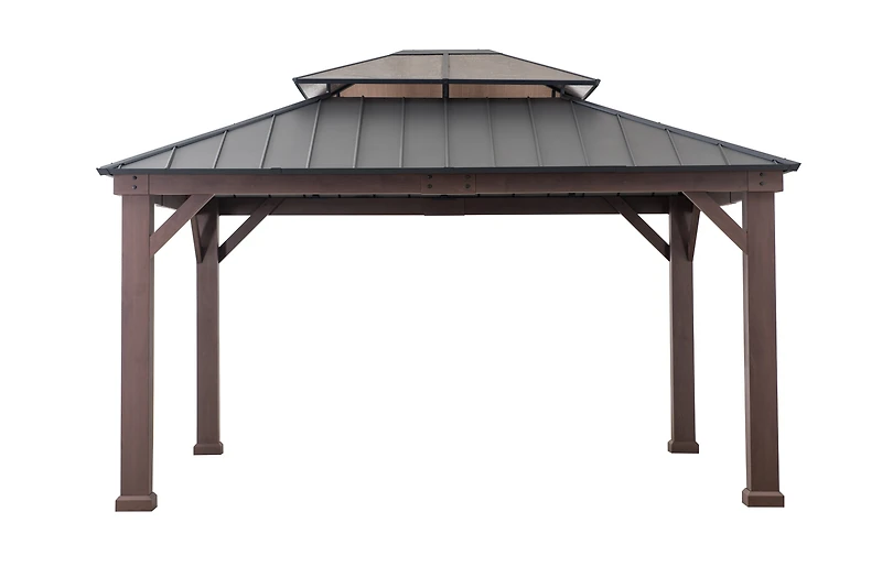 Sunjoy 13 pieds x 15 pieds Fenwick pavillon rigide