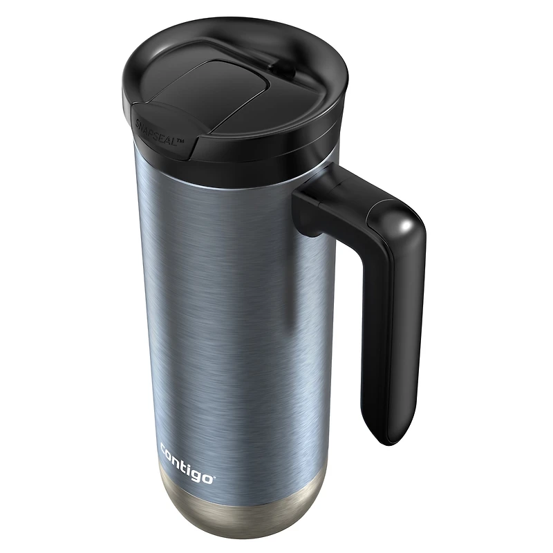 Tasse de voyage Contigo Superior 2.0, acier inoxydable, isolation par le vide, 591 mL (20 oz), Bleu glace foncé