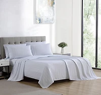 SOCIAL STANDARD by sanctuary 6 Piece Sheet Set, Recycled Microfiber, Wrinkle Resistant, Eco Friendly and Easy Care, Available Sizes: D,Q and K