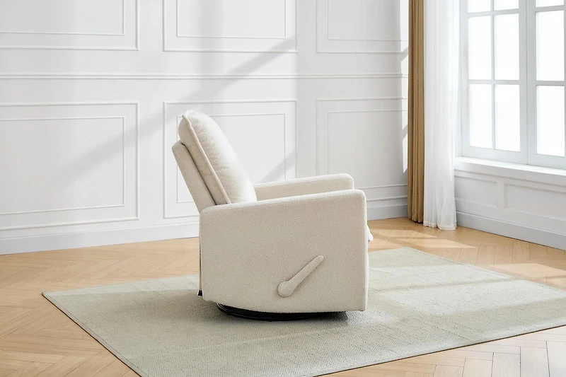 Concord Baby Boucle Swivel Glider Recliner