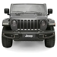 12V Jeep Gladiator Rubicon Battery Powered Ride-on, 2-Seater, Gray, Child Ages 3-8, Max Speed 5 mph