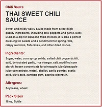 LEE KUM KEE - SAUCE Thaïlandaise Douce au Piment