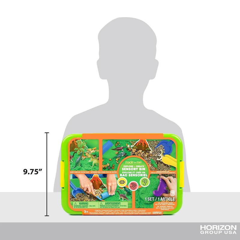 Made By Me! Explore + Create Dinosaur Sensory Bin