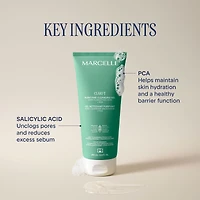 Marcelle Clari-T Purifying Cleansing Gel with 1% Salicylic Acid + PCA, 200mL, Clarifying. Exfoliating. Nourishing.