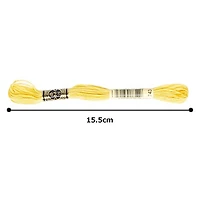 DMC Yellow Cotton 6 Strand Floss 8m