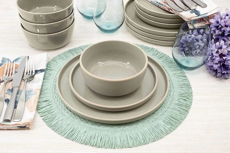 Hometrends Fiona Stoneware 12pc Dinnerware Set