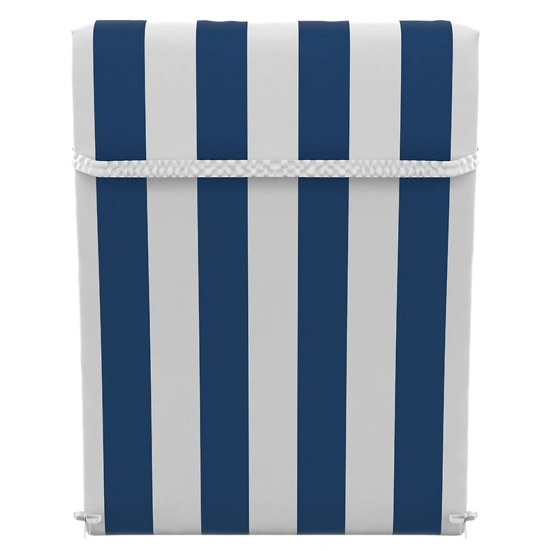 Coussin de siège pour patio à dossier haut bleu marine Cabana Mainstays 111,8 cm x 48,3 cm x 6,4 cm