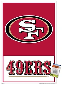 NFL San Francisco 49ers - Logo 21 Wall Poster, 22.375" x 34" Framed