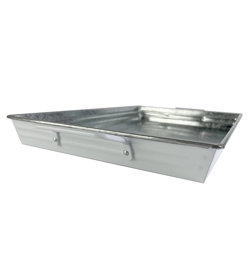 Accueil tendances plateau Rectangle en métal blanc,1 pièce