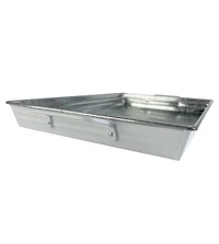 Accueil tendances plateau Rectangle en métal blanc,1 pièce