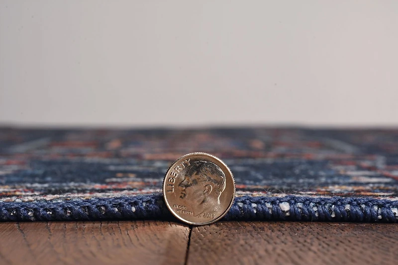 Tapis d'appoint lavable Larson 3 pi x 5 pi sarcelle et ivoire