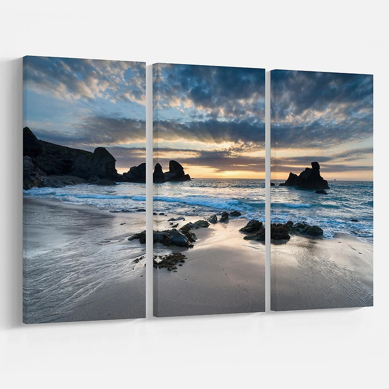 Designart Belle baie de Porthcothan Art mural sur toile