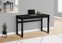 Monarch Specialties Bureau, Bureau À Domicile, Debout, Ajustable, 48"l, Travail, Ordinateur Portable, Métal, Stratifié, Noir, Contemporain, Moderne