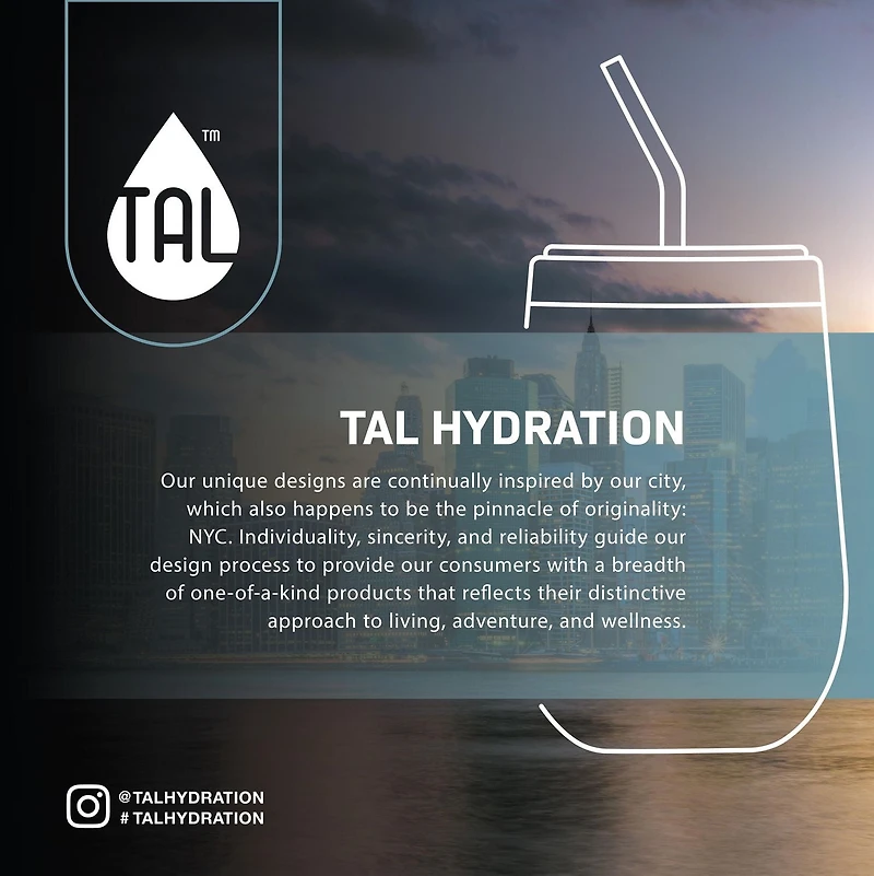 TAL Stainless Steel Wine Tumbler 12 fl oz, Mint, Water Bottle