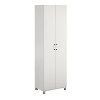 Systembuild Evolution Lory 24" Utility Storage Cabinet, White
