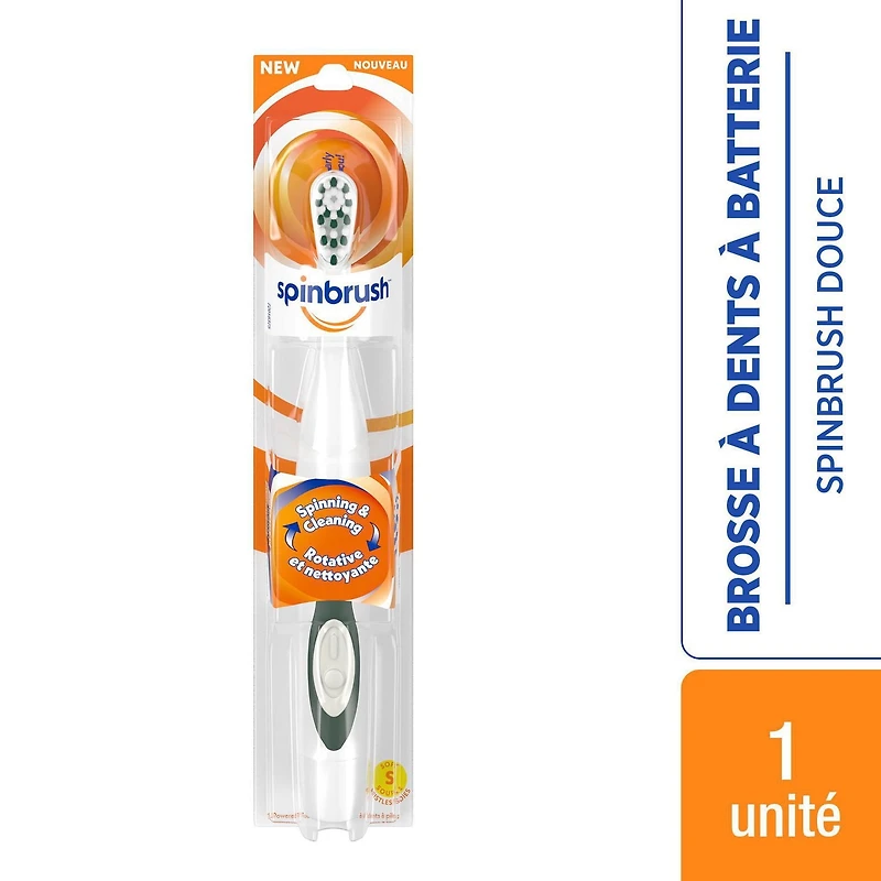 Spinbrush Battery Powered Toothbrush, Soft Bristles