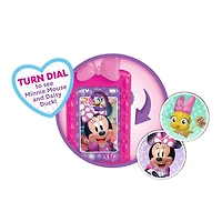 Ensemble de Sac Bowfabuleux de Minnie Mouse de Disney Junior, Sac à 9 Eléments pour Jouer en Faisant Semblant avec Téléphone Portable Sons et Lumières, Lunettes de Soleil et Accessoires