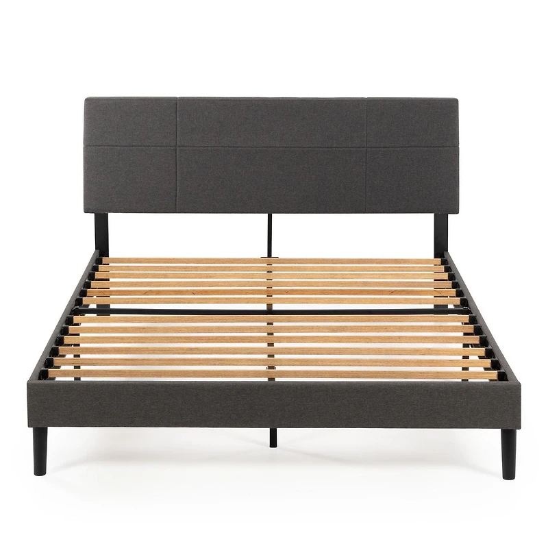 Cadre de lit plateforme rembourré Zinus Denna 38 pouces avec tête de lit