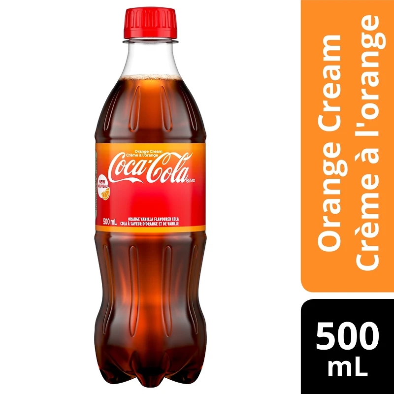 Coca-Cola Crème à l'orange Bouteille, 500 mL Coca-Cola Crème de Orange 500ml
