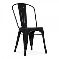 Nicer Furniture Tolix Black Side Chair