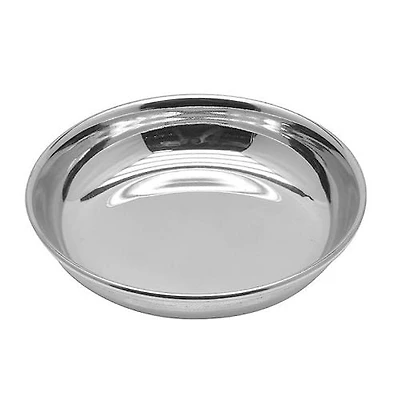 Verka Stainless Steel Halwa Plate, Durable, sleek stainless steel plate