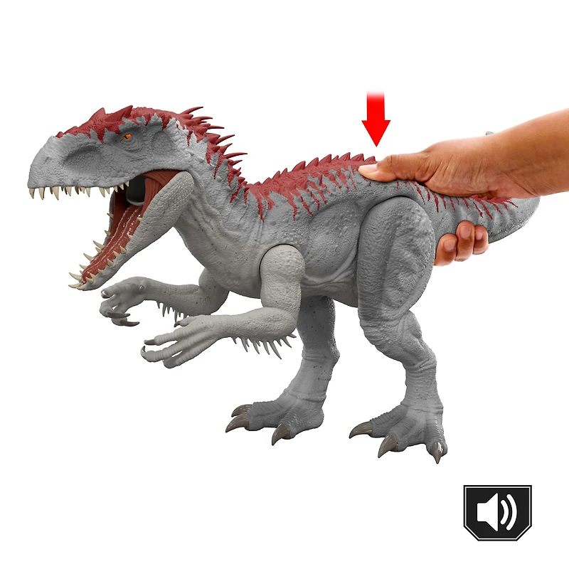 Jurassic World Electronic Real Feel Indominus Rex, Reimagined Dinosaur Action Figure Toy