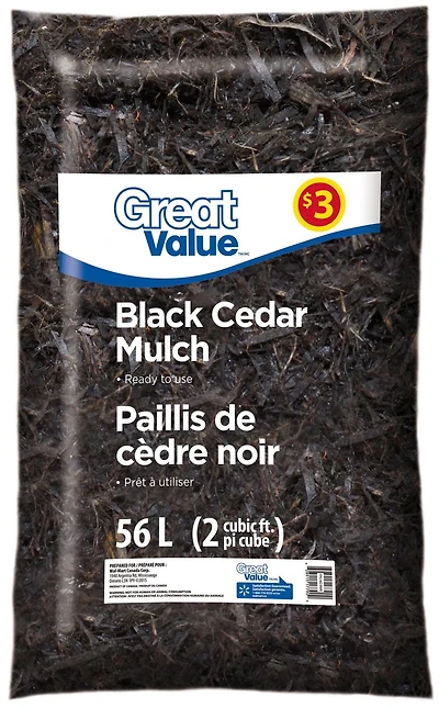 Great Value Paillis de cèdre noir