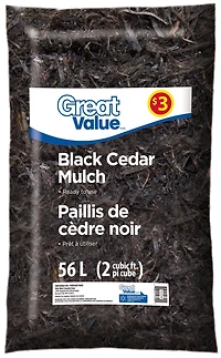 Great Value Black Cedar Mulch