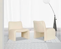 Sam Accent Chair, White