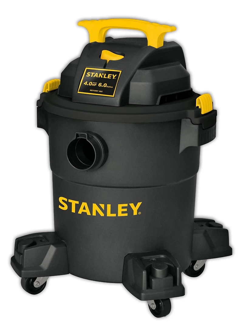 Stanley 6 Gallons Aspirateur humide / sec Stanley 22.7L (6 Gal.) Aspirateur d'atelier Wet/Dry de 4,0 chevaux avec accessoires