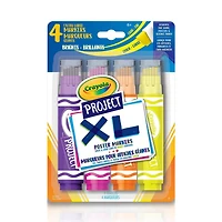 Crayola Project 4 XL Poster Markers, Bright Colours