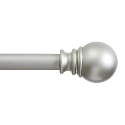 Tringle à rideau, 0,39 cm diamètre, 76,20 cm- 213,36 cm