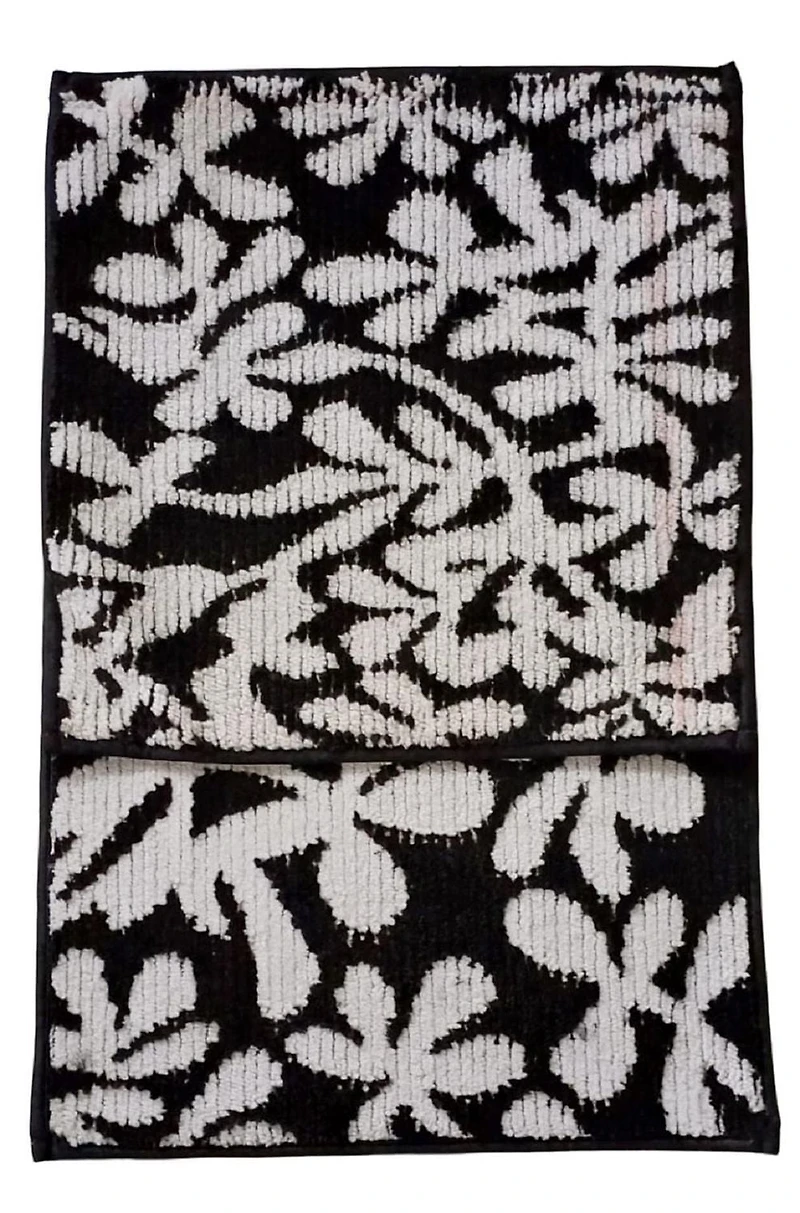 Home Décor Inc. Austin Micro 2-Piece Bathmat Set XX – 18" x 18" & 18" x 28", Ultra-Soft, Highly Absorbent & Non-Slip